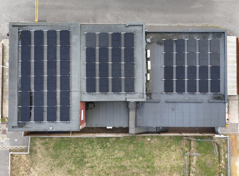 solar installation at Burgess Hill Constitutional Club